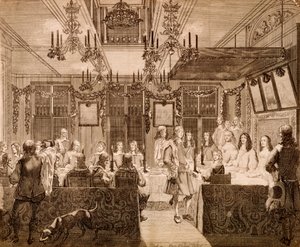 Den store festen for Estates of Holland ble gjort til kongen og til kongefamilien, 1660
