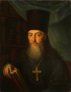 Portrett av forfatteren Ioann Ioannovich Krasovsky 1746-1811, 1819 av Jacob Zalessky