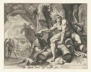 Elementet av ild Ignis (tittel på objekt) The Four Elements (serietittel) av Jacob de Gheyn (II) (attributed to)