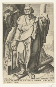 Apostelen Peter Kristus, de tolv apostler og Paulus (serietittel) av Jacob de Gheyn (II)