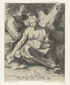 Hvil på flyturen til Egypt av Jacob de Gheyn (II)