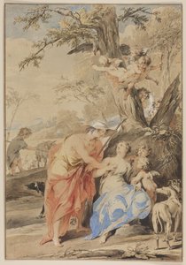 Jupiter og Mnemosyne, 1733