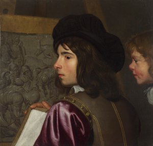 To gutter før et staffeli, ca. 1645 av Jacob van Oost the Elder