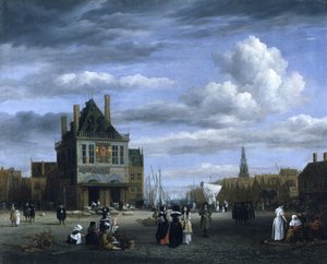 Dam-plassen i Amsterdam av Jacob van Ruisdael