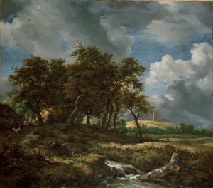 Landskap nær Muiderberg, tidlig på 1650-tallet av Jacob van Ruisdael