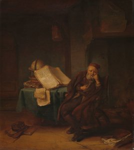 Filosof i hans studie av Jacob van Spreeuwen