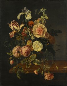 Stilleben med blomster av Jacob van Walscapelle (attributed to)