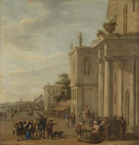 italiensk markedsplass av Jacob van der Ulft