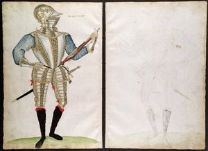 Suit of Armor for Sir John Smith, fra An Elizabethan Armourers Album