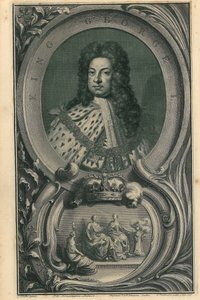 Kong George I av Jacobus Houbraken
