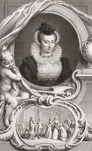Mary, dronningen av skottene av Jacobus Houbraken