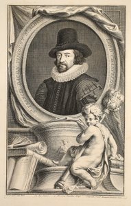 Portrett av Francis Bacon, Viscount of St Albans, illustrasjon fra 