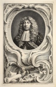 Portrett av John, hertug av Lauderdale, illustrasjon fra "Heads of Illustrious Persons of Great Britain", pub. av Knapton, London 1742 av Jacobus Houbraken