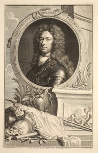 Portrett av generalløytnant Talmash, illustrasjon fra 'Heads of Illustrious Persons of Great Britain', pub. av Knapton, London 1742 av Jacobus Houbraken