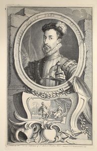 Portrett av Robert Dudley, jarl av Leicester, illustrasjon fra 
