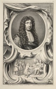 Portrett av Savile, Marquis of Halifax, illustrasjon fra 'Heads of Illustrious Persons of Great Britain', pub. av Knapton, London 1742 av Jacobus Houbraken