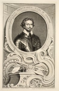 Portrett av Thomas Wentworth, jarl av Stratford, illustrasjon fra 