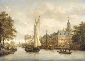 Nijenrode slott på Vecht nær Breukelen av Jacobus Storck