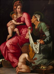 Madonna og barn med Saint Elizabeth og Saint John the Baptist, ca. 1535.