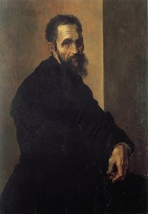Portrett av Michelangelo Buonarroti dit Michelangelo (Michelangelo eller Michel Ange