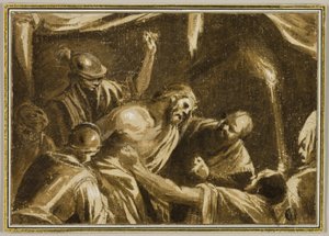 Kristus kronet med torner av Jacopo Bassano
