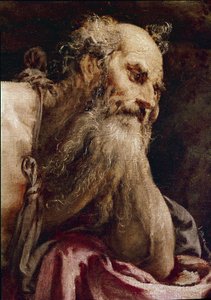 Saint Hieronymus i meditasjon av Jacopo Bassano