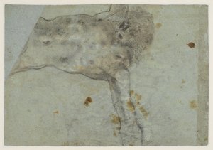 Studie av en korsfestet Kristus, verso, 1500-tallet av Jacopo Bassano