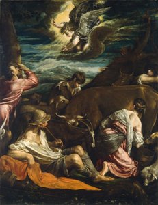 Bebudelsen til hyrdene av Jacopo Bassano