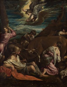 Bebudelsen for hyrdene av Jacopo Bassano