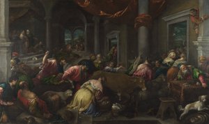 Renselsen av templet av Jacopo Bassano and workshop