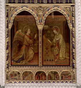 Annunciation.Den Hellige Ånds due. (Maleri