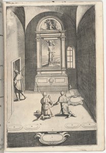 St. Sebastians kapell [plate N] av Jacopo Ligozzi
