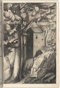 Utvendig utsikt over kardinalkapellet [plate G] av Jacopo Ligozzi