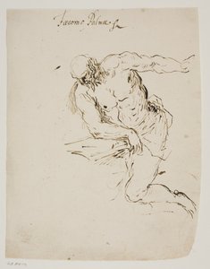 Knelende St. Jerome leser av Jacopo Palma