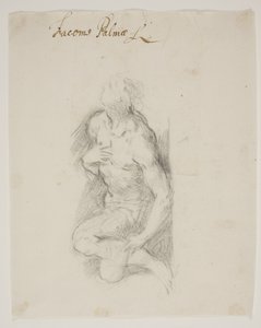 St Sebastian kneler av Jacopo Palma