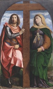 Korsets opphøyelse. De hellige Konstantin den store og Helena, 1520-1522.