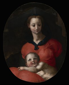 Jomfru og barn, kjent som Madonna del Libro, ca. 1545-46 av Jacopo Pontormo