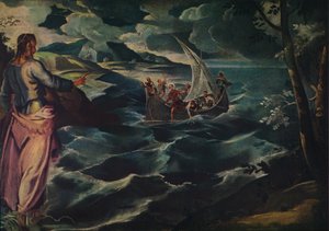 Kristus ved Genesaretsjøen, c1575-1580. av Jacopo Robusti Tintoretto