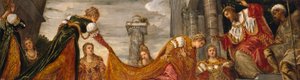 Ester før Ahasverus, 1552-55 av Jacopo Robusti Tintoretto