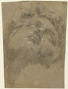 Giuliano dei Medici etter Michelangelo, ca. 1550 (kritt på papir) av Jacopo Robusti Tintoretto