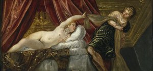 Josef og Potifars kone av Jacopo Robusti Tintoretto
