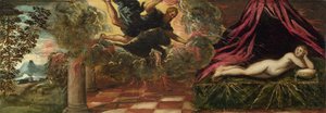 Jupiter og Semele, ca 1545 av Jacopo Robusti Tintoretto