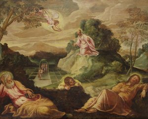Kvalen i hagen av Jacopo Robusti Tintoretto