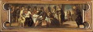 Belsasars høytid. av Jacopo Robusti Tintoretto