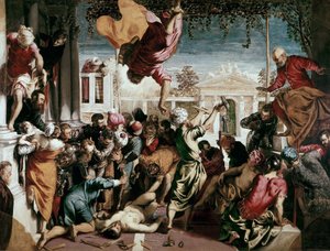 Mirakelet om at St. Mark frigjør en slave, 1548 av Jacopo Robusti Tintoretto