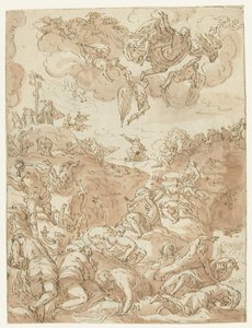 Reiser kobberslangen av Jacopo Tintoretto
