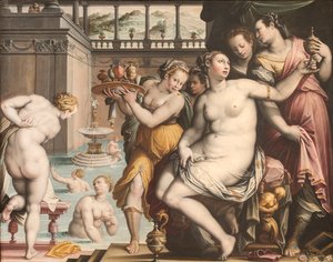 Bathsheba ved hennes bad, 1573-1574.