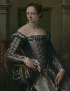 Portrett av en kvinne, midten av 1500-tallet.