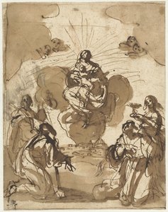 Fire helgener forguder Maria
