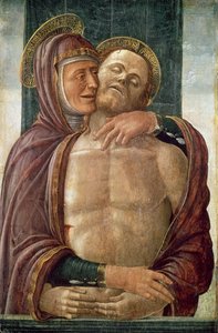 Jomfruen med den døde Kristus, ca. 1480 (tempera på panel)